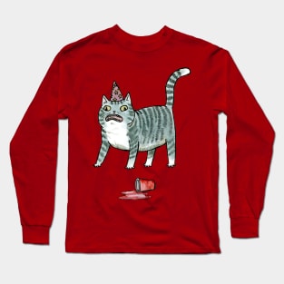 Party cat party foul Long Sleeve T-Shirt